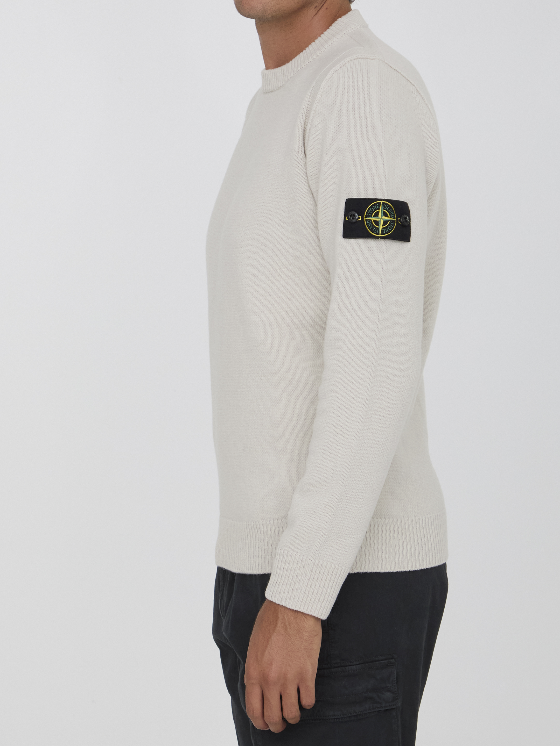 Shop Stone Island Sweater In Wool