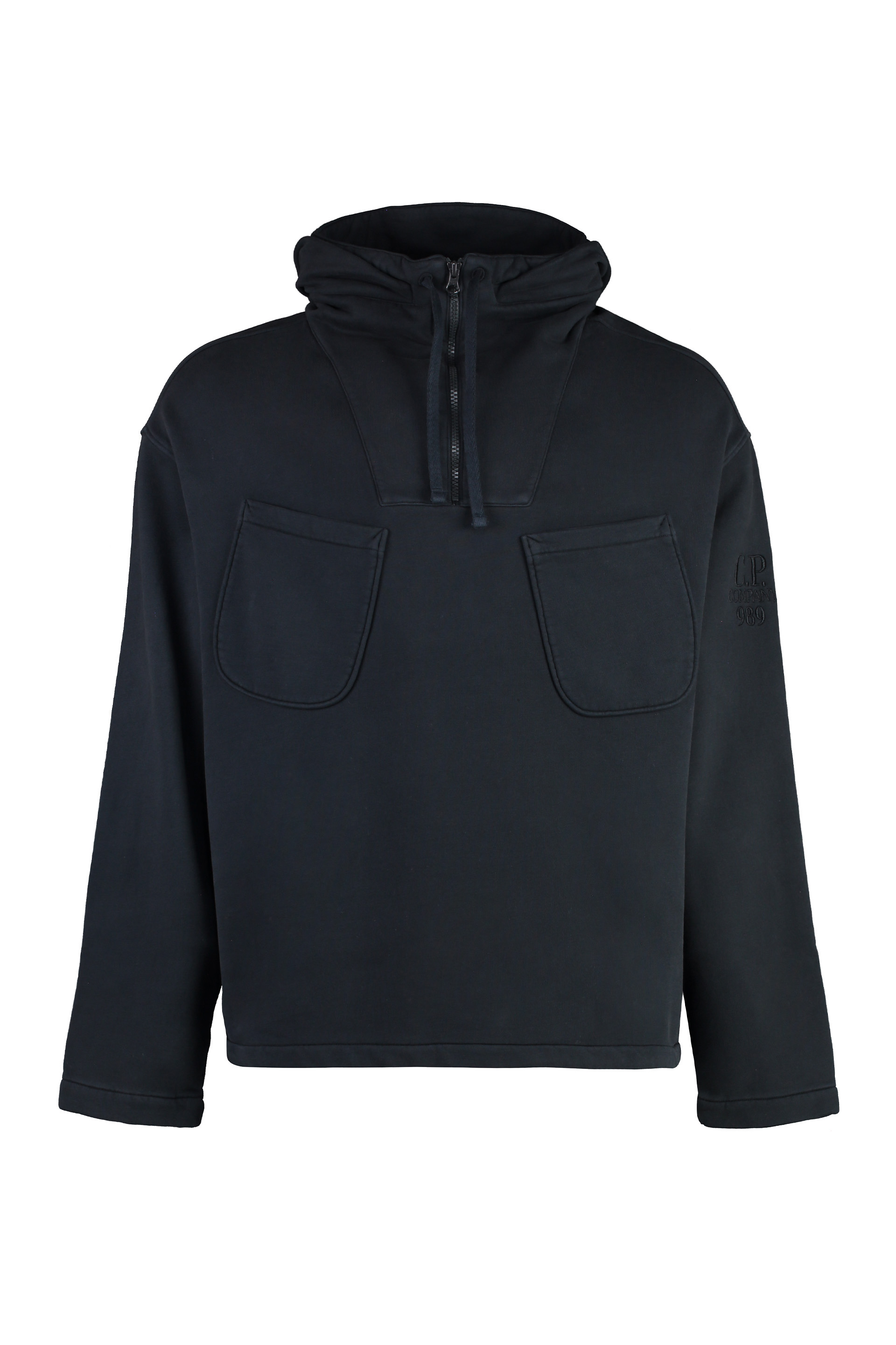 C.p. Company C.p.company Half Zip Sweatshirt In Black