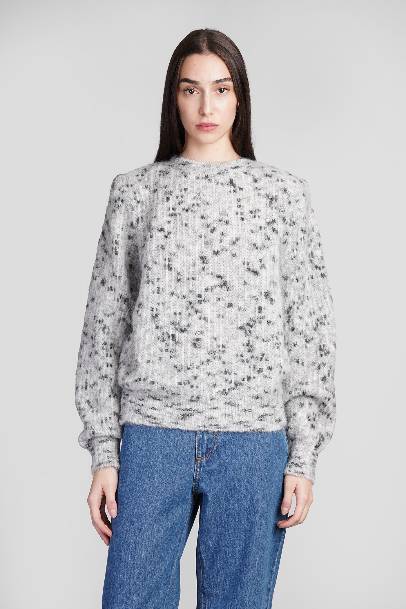 Jalil Knitwear In Grey Acrylic