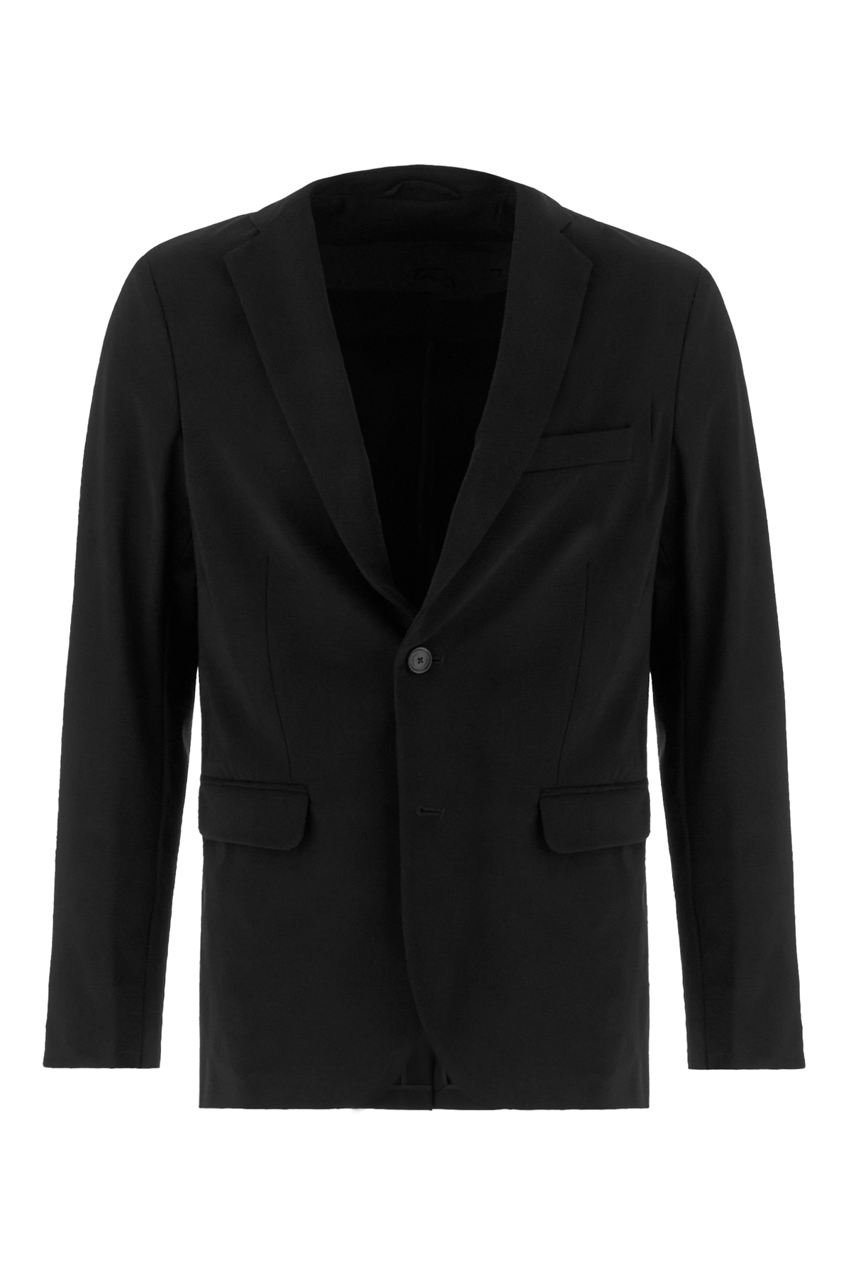 Black Stretch Nylon Blazer