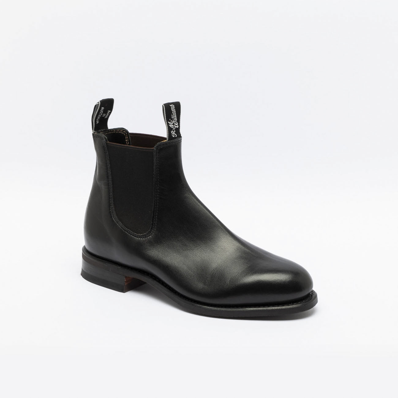 R.M.Williams R. M.Williams Comfort Turnout Black Yearling Leather Chelsea Boot