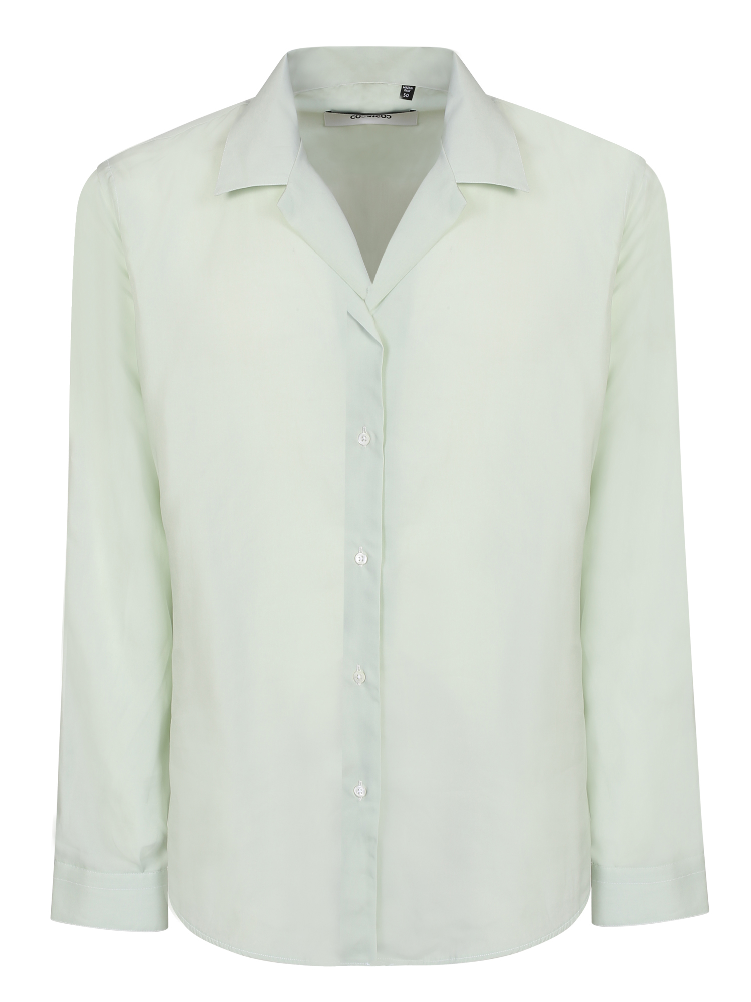 Cuban Collar Mint Green Shirt