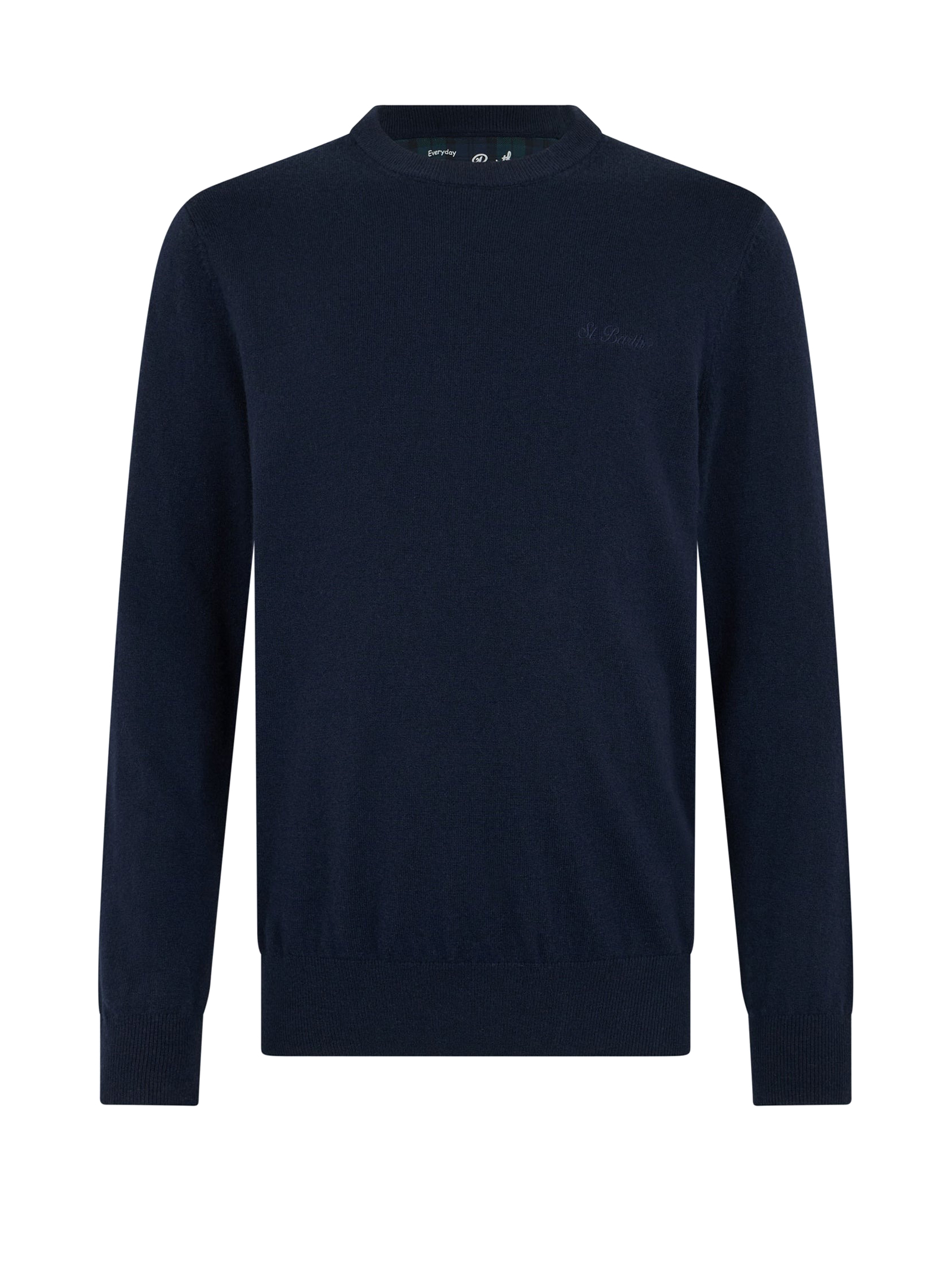 Mens Navy Blue Crewneck Sweater