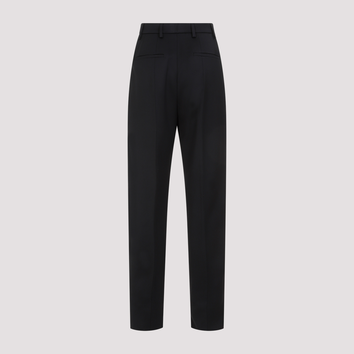 Prada Belt-loop Casual Pants In Nero