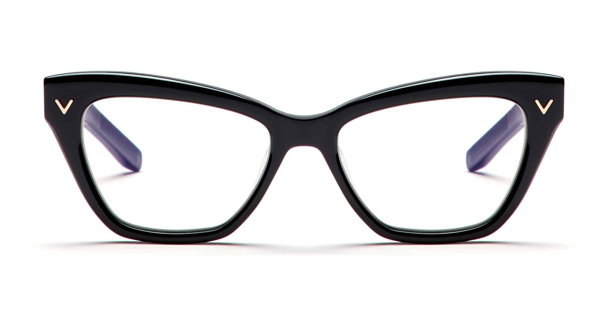 Valentino Eyewear Cat-eye Frame Glasses In Black