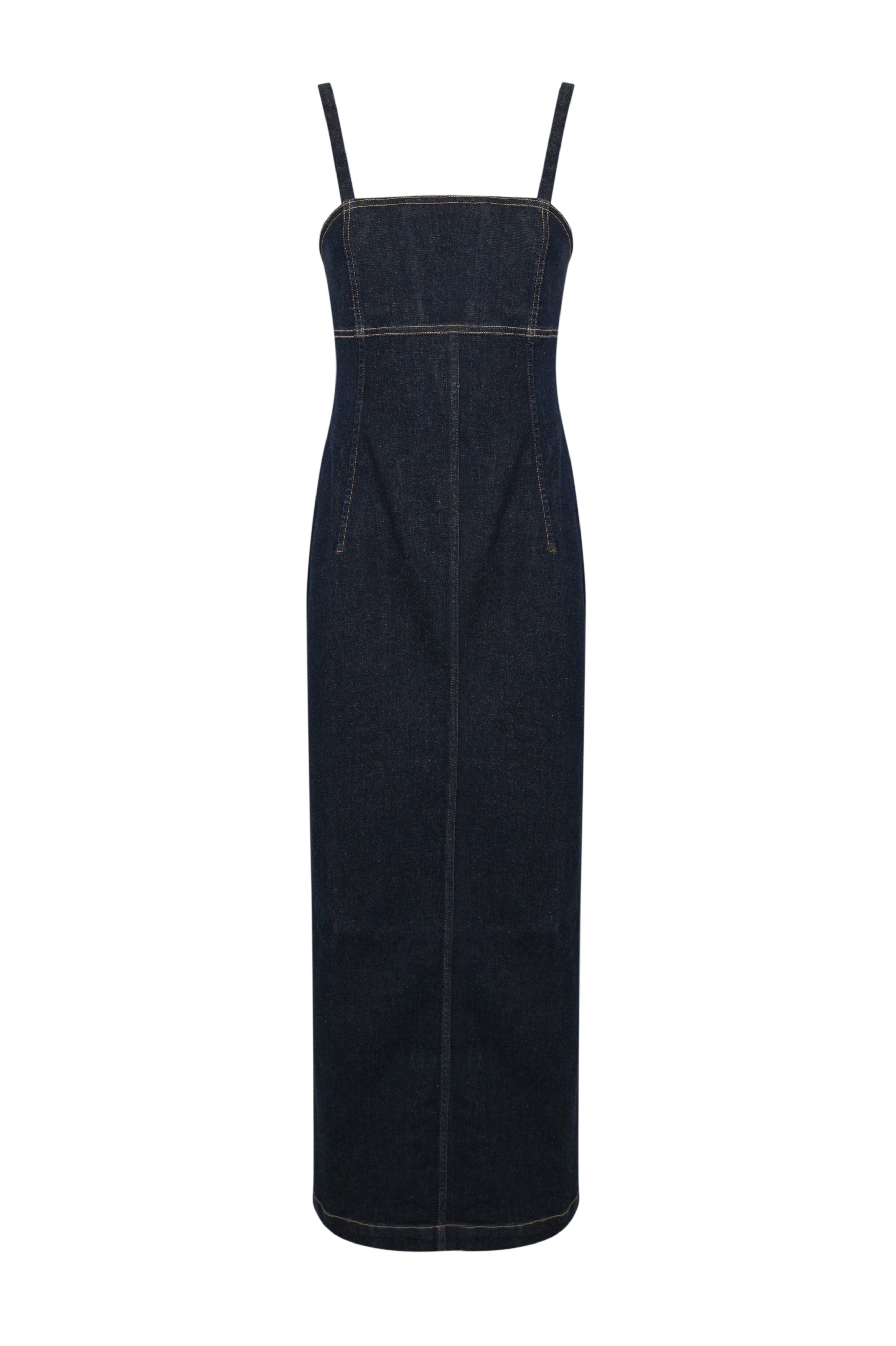 Slim Denim Bustier Dress