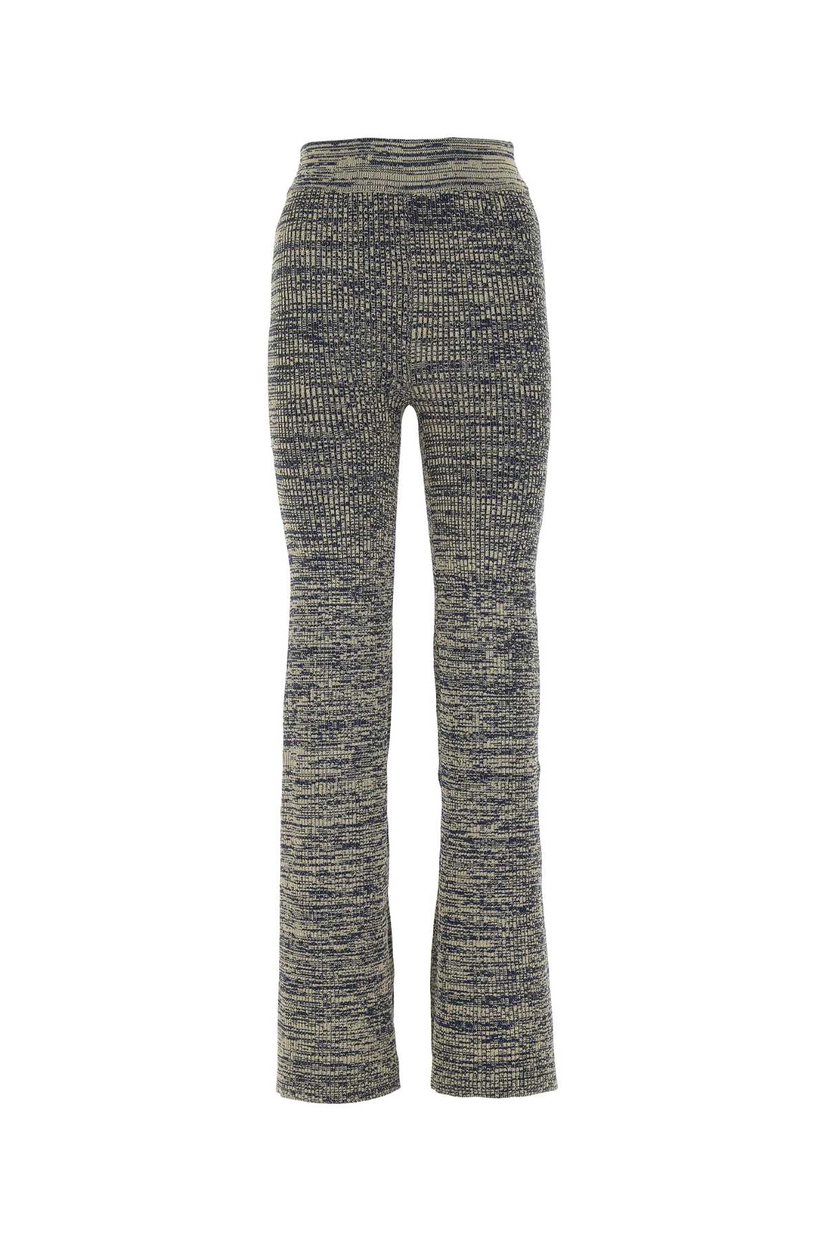 Two-tone Stretch Viscose Blend Pant