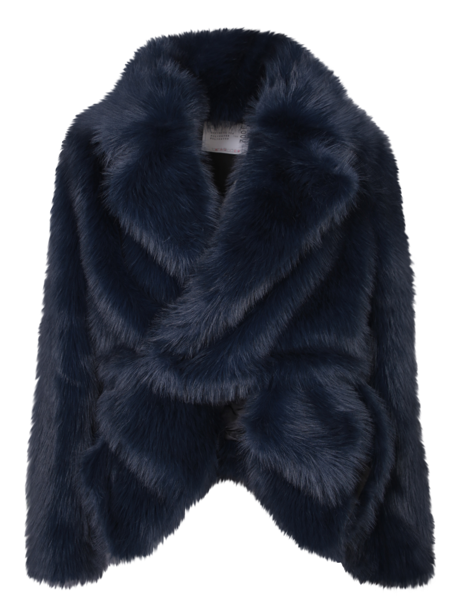 Blue Faux Fur Coat