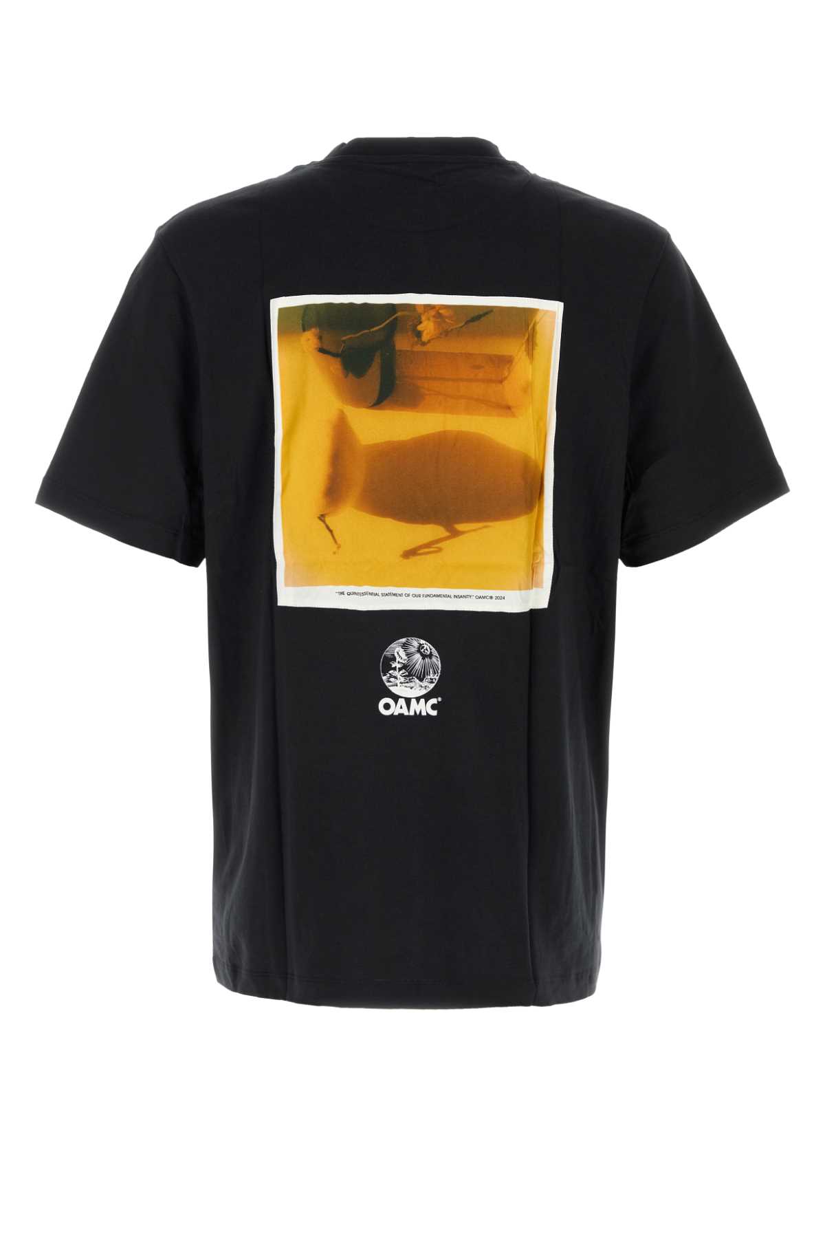 Oamc T-shirt In Black Cotton In Black
