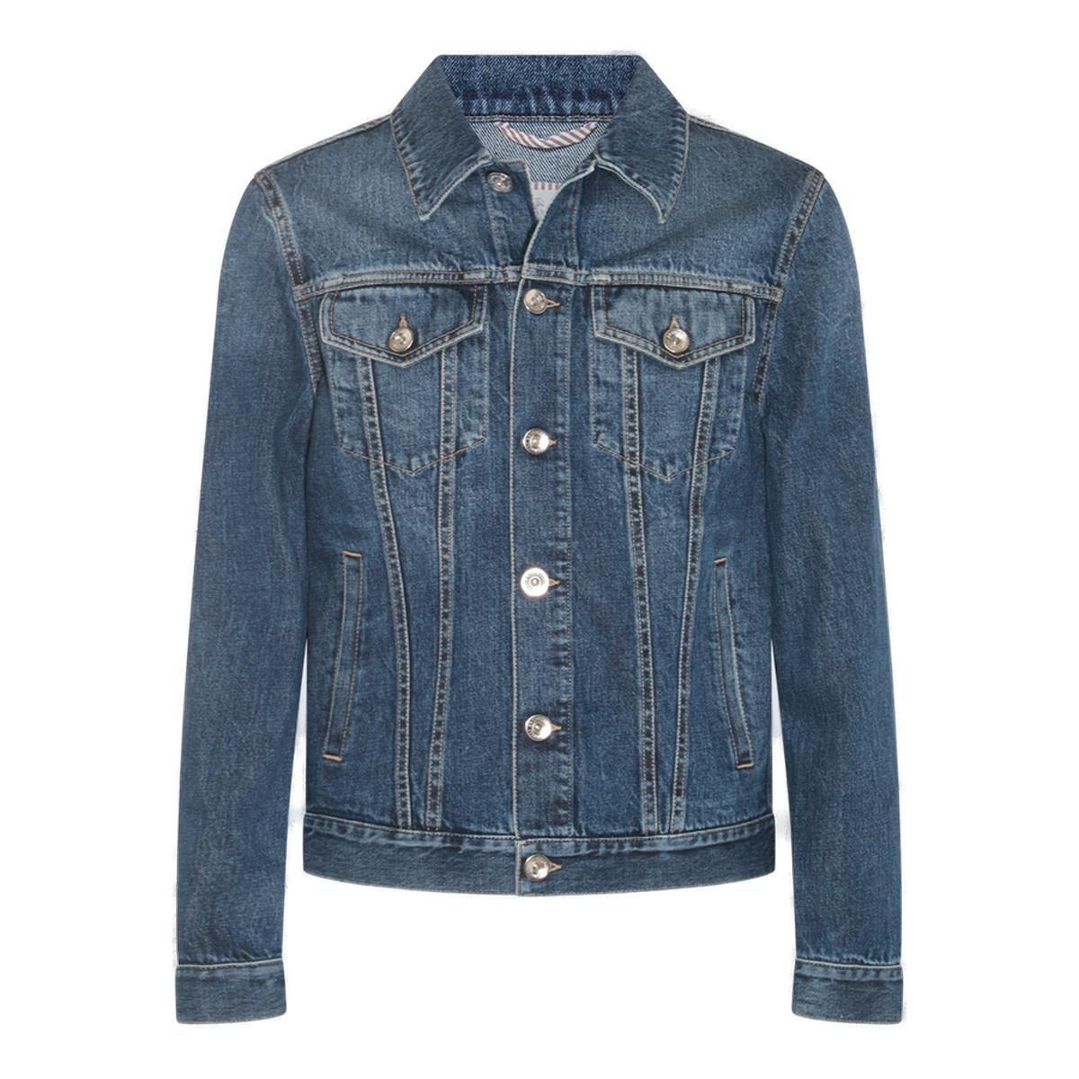 Button-up Straight Hem Denim Jacket