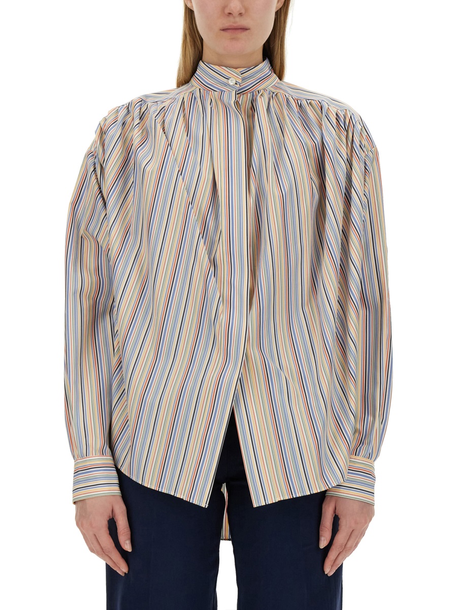 Blouse With Stripe Pattern