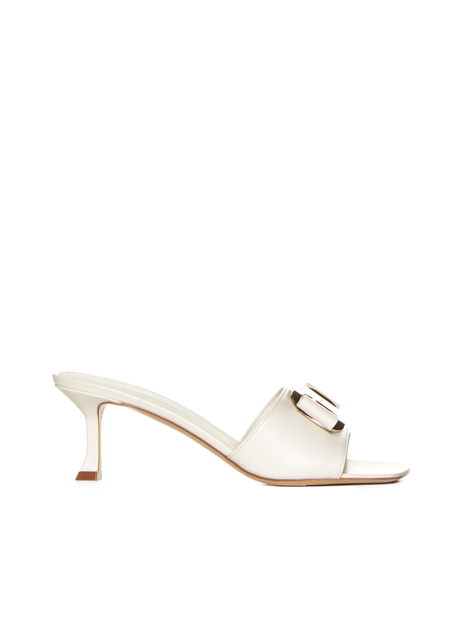 Cream Leather Sandals