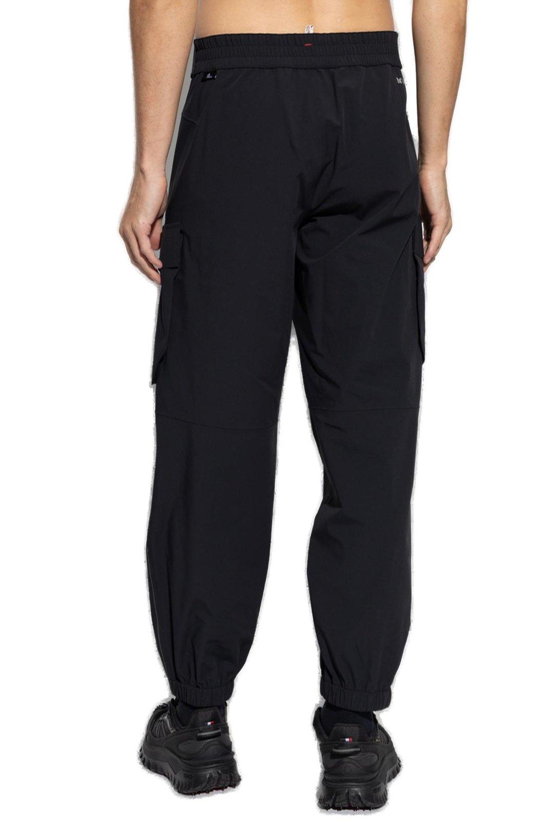 Moncler Straightleg Cargo Trousers In Nero