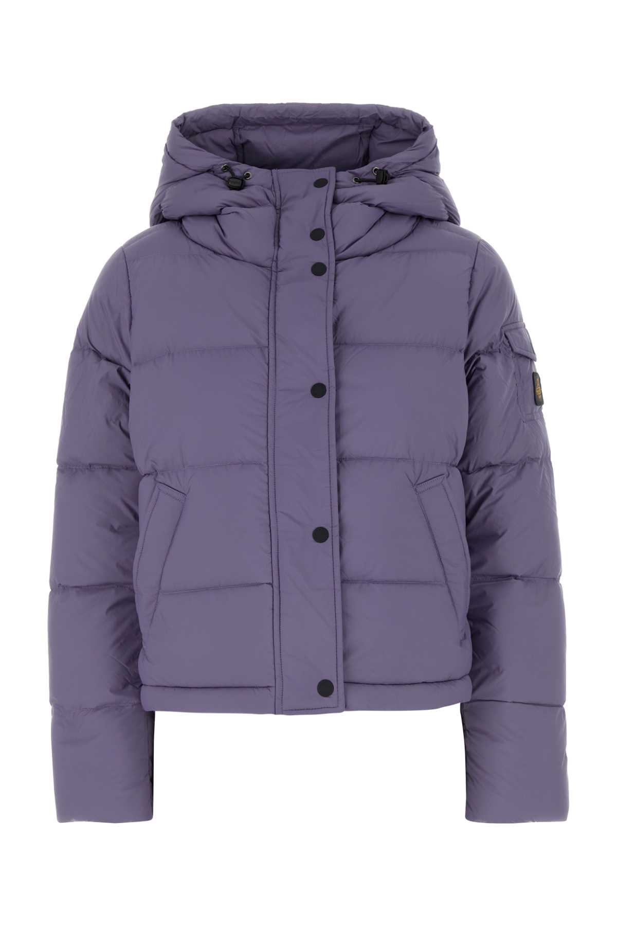 Purple Nylon Braffy Down Jacket