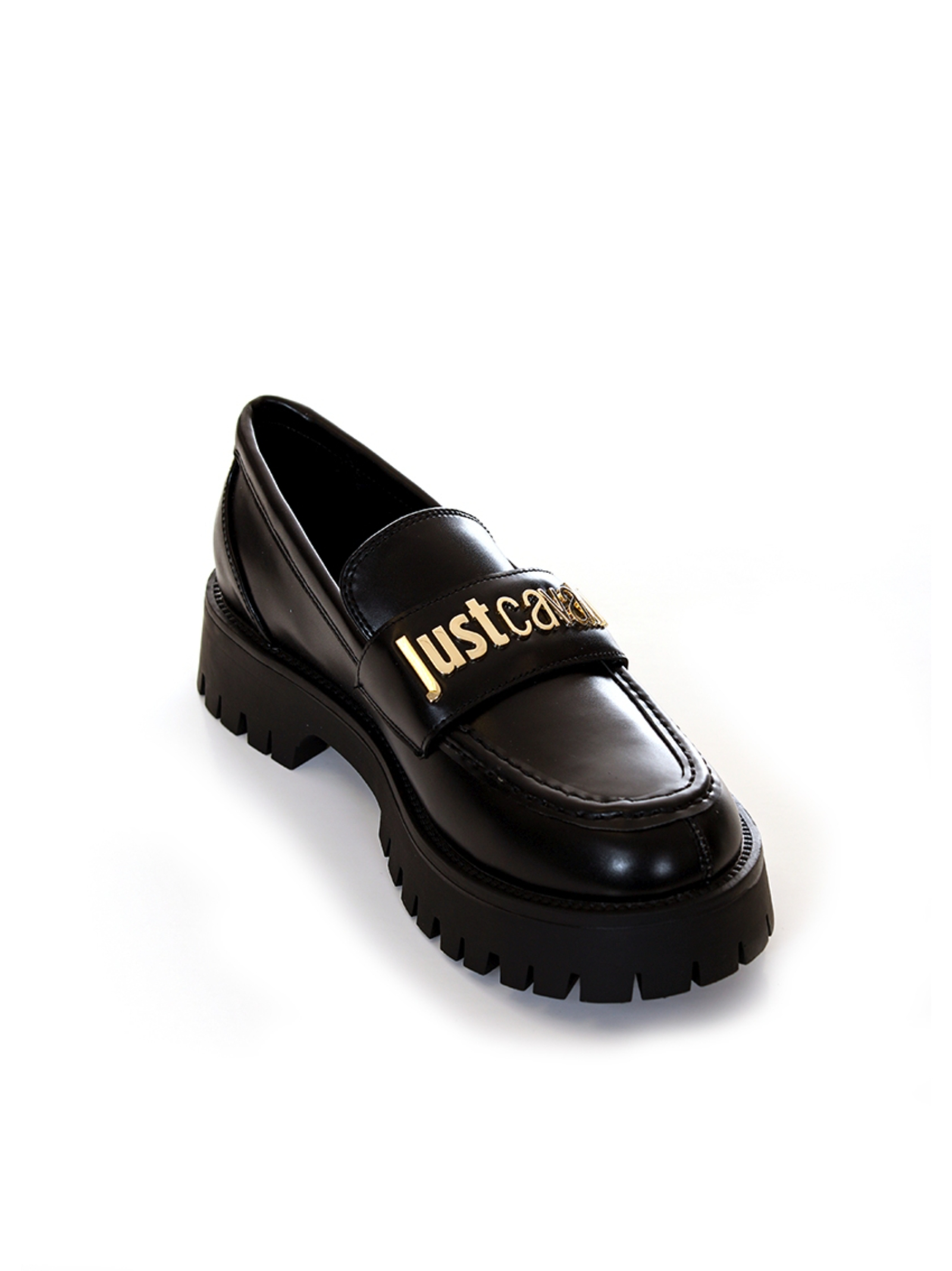 Loafers With Gold Logo