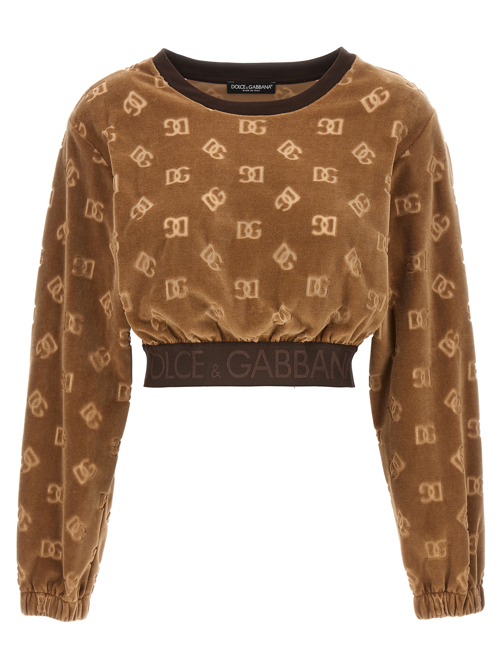 Short Chenille Sweatshirt