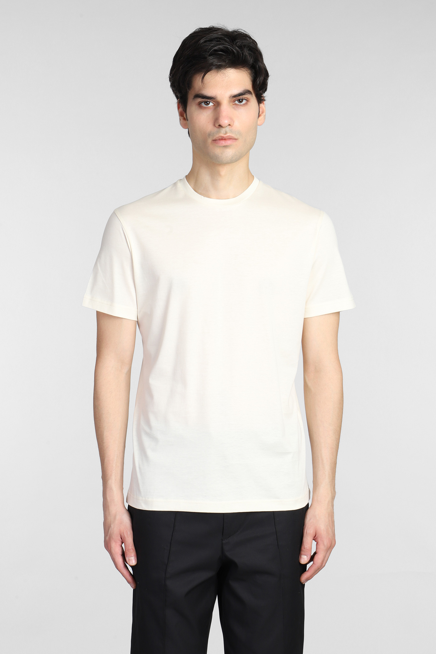 Neil Chiba T-shirt In Beige Cotton