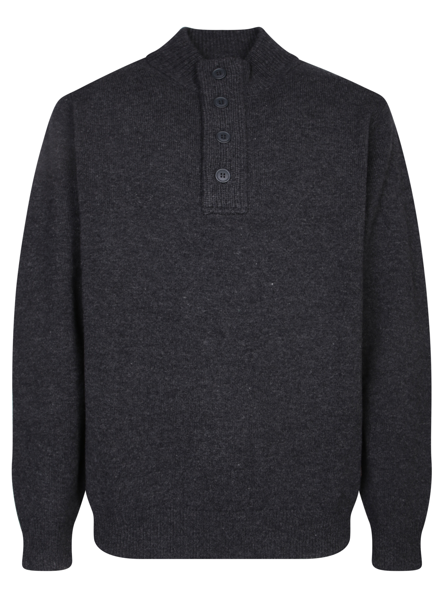 Essential Mid Zip Grey Sweater