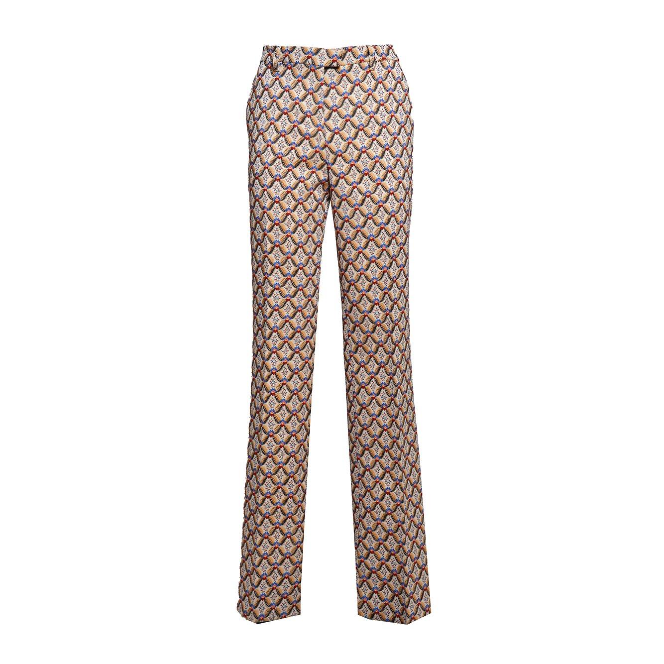 Allover Floral Printed Straight-leg Trousers