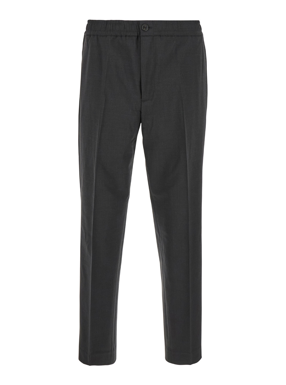 larin Grey Pants With Elastic Waistband In Tech Fabric Man