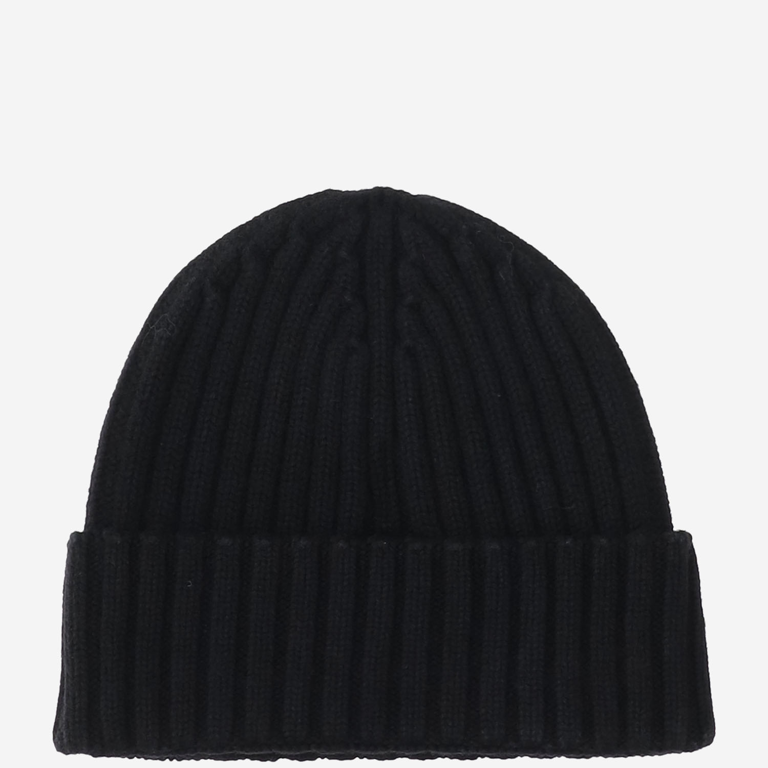 Mc2 Saint Barth Wool Blend Beanie With Logo In Black