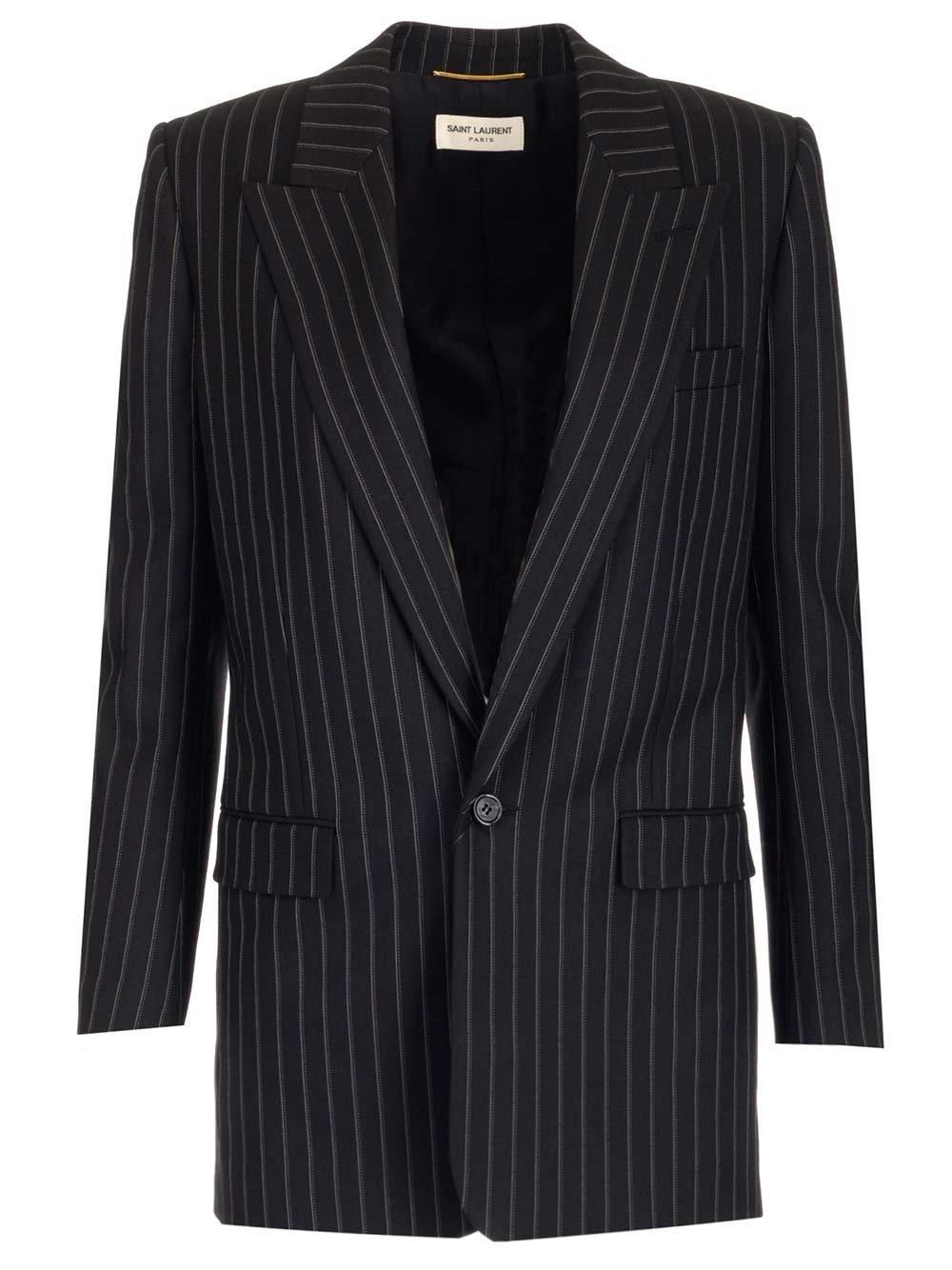 Pinstripe Tailored Blazer