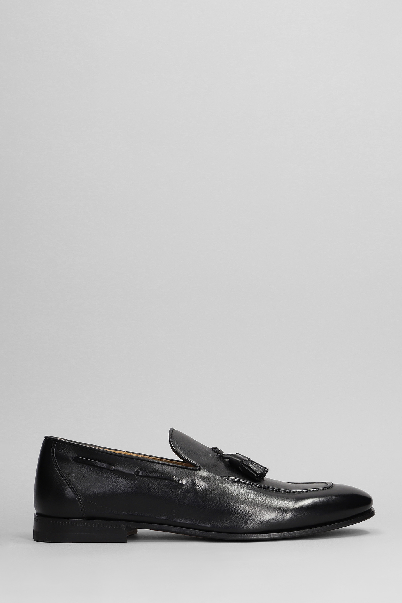 Loafers In Black Leather