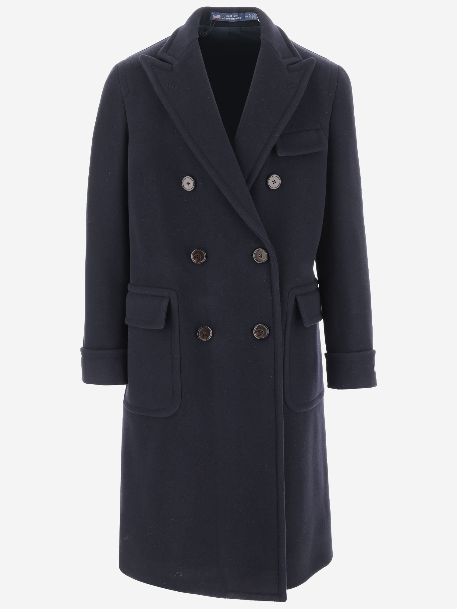 Double-breasted Wool Long Coat