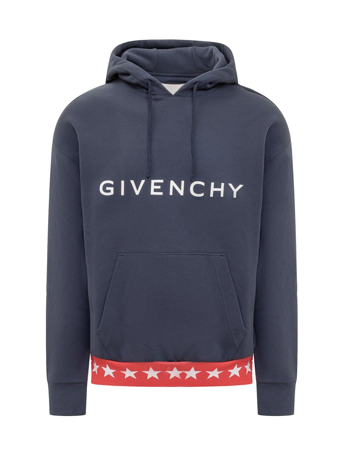 Logo Printed Drawstring Hoodie