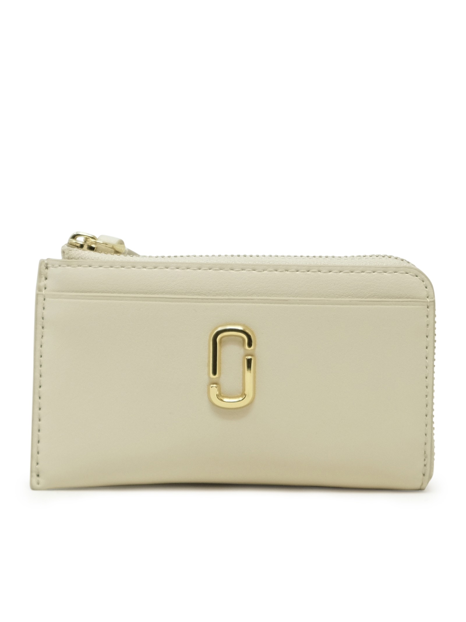 123 White The Top Zip Wristlet Wallet