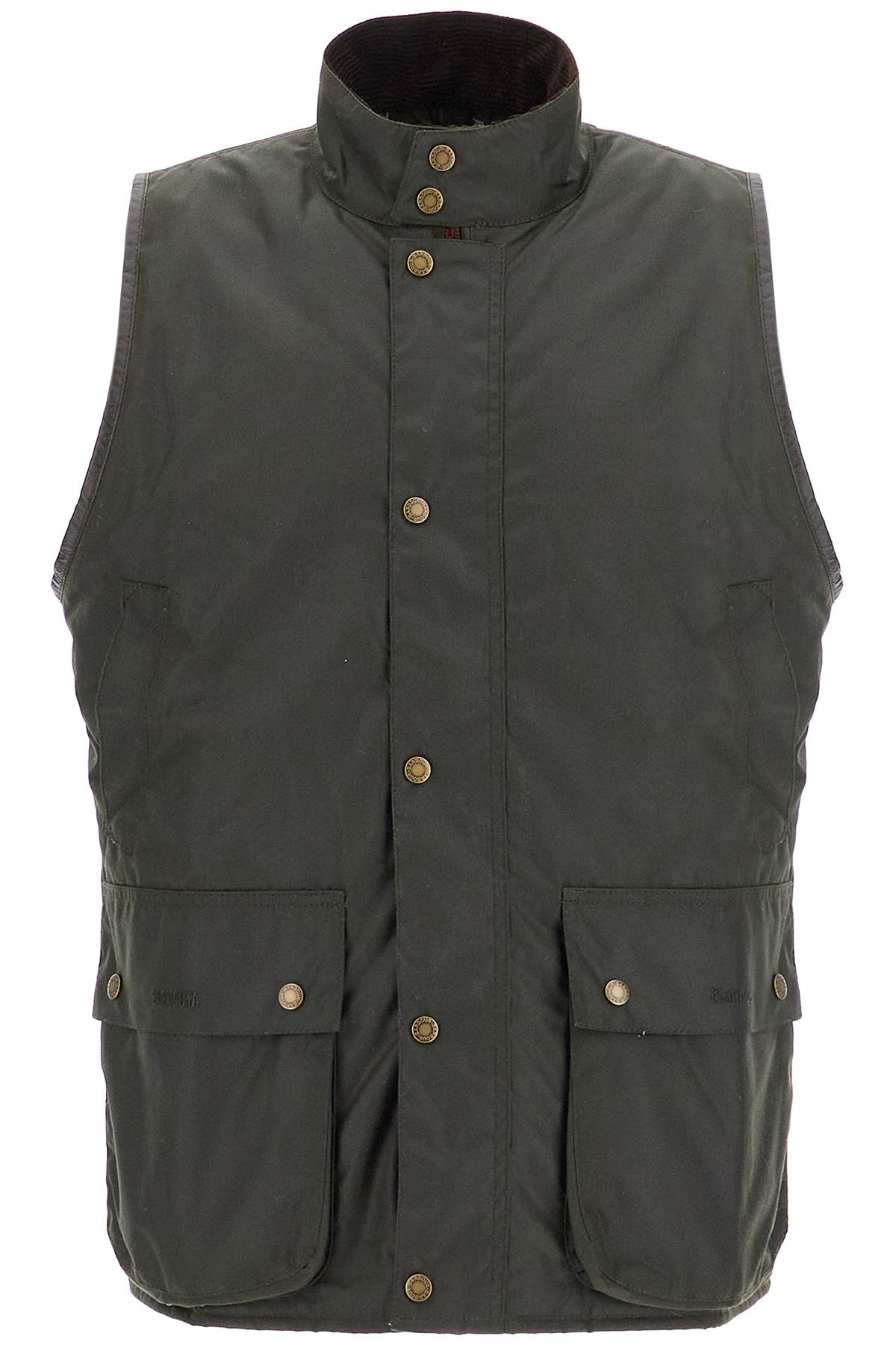 Waxed Cotton Vest For Men