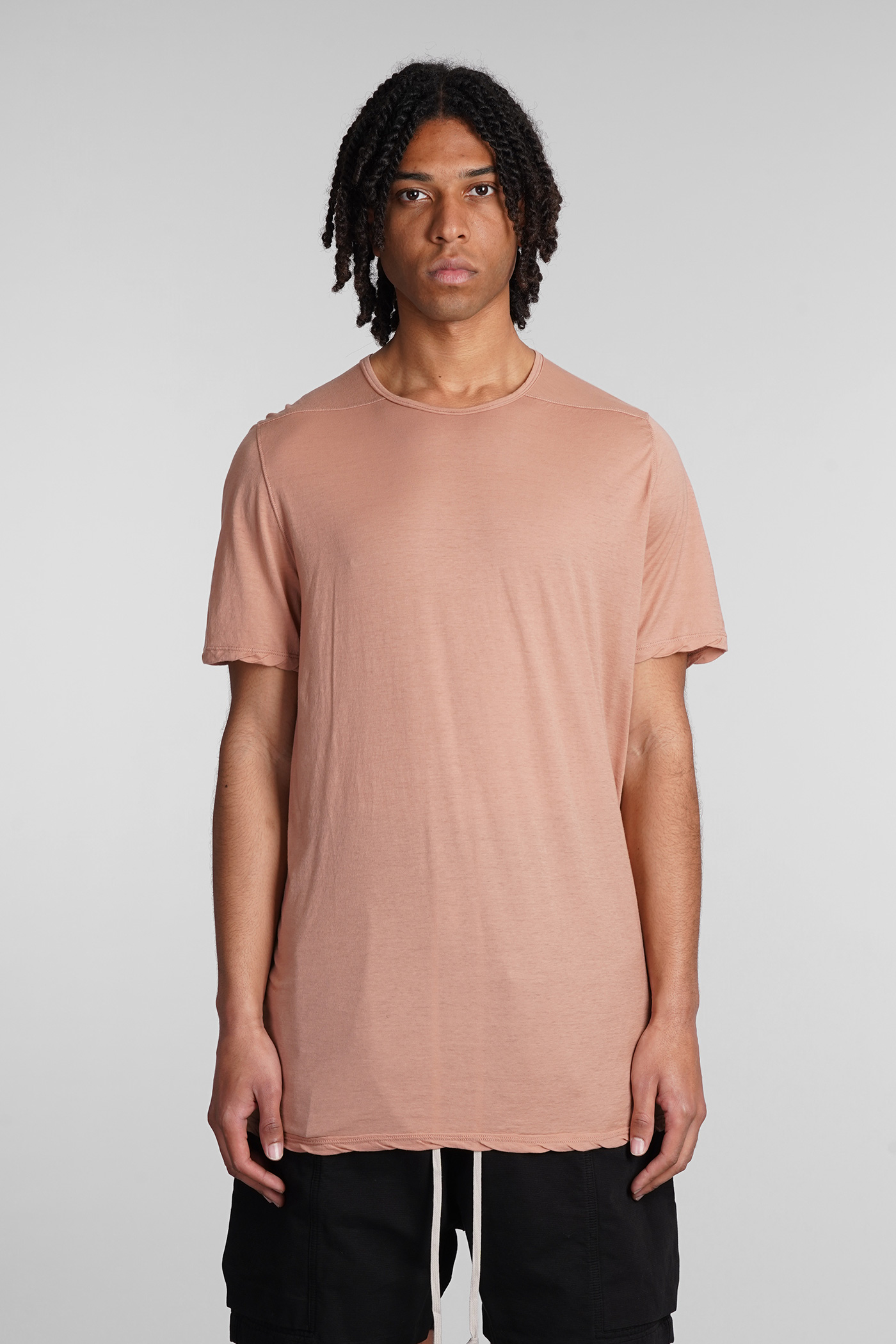 Level T T-shirt In Rose-pink Cotton