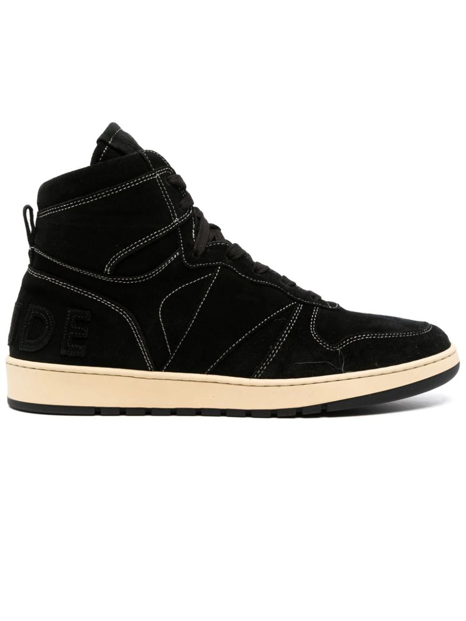 Black Rhecess High-top Suede Sneakers