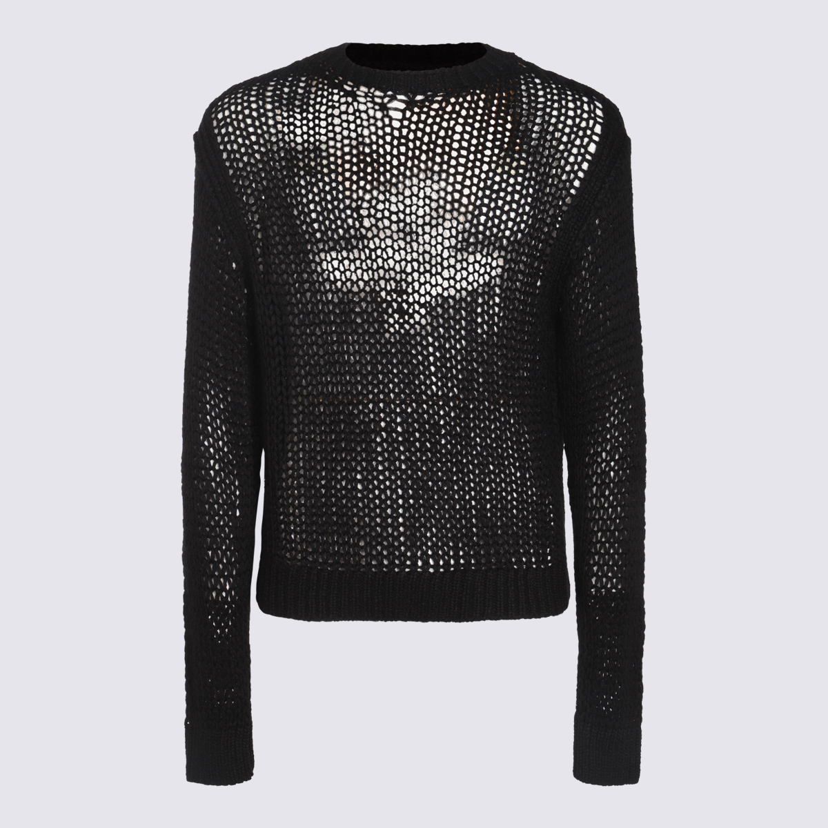 Black Wool Knitwear