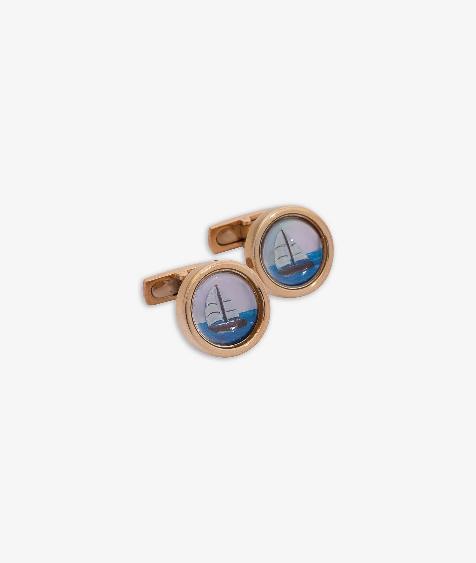 Cufflinks With Sailing Boat Cufflinks