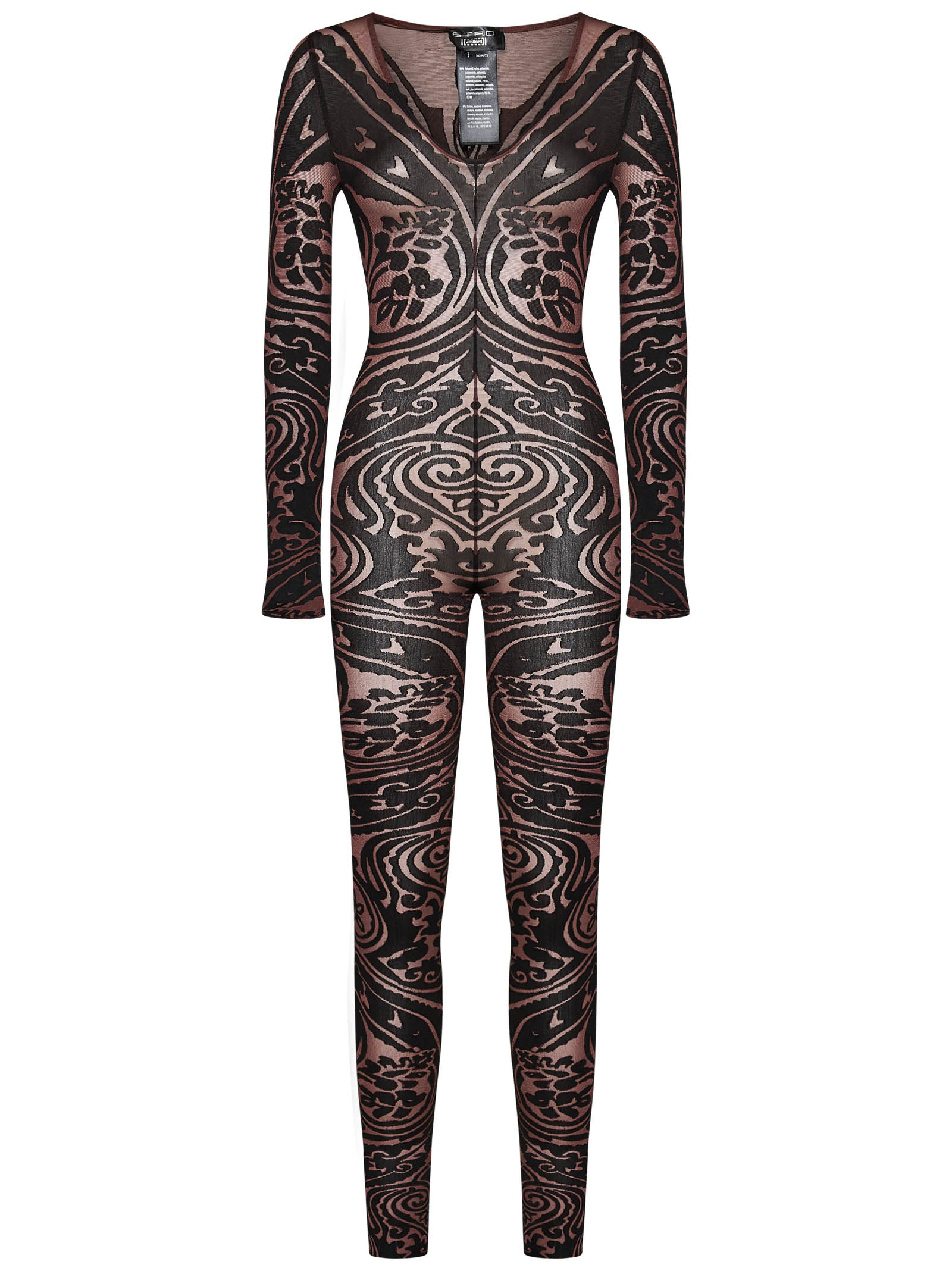 X Etro Paisley Tattoo Jumpsuit