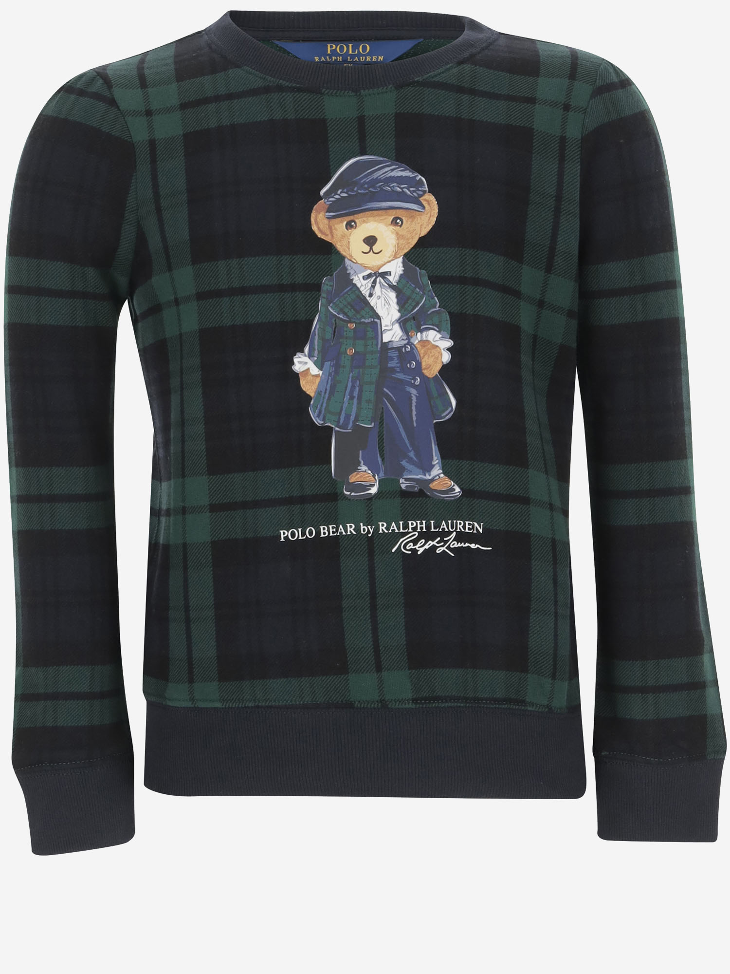 Polo Ralph Lauren Polo Bear-print Sweatshirt In Blackwatch