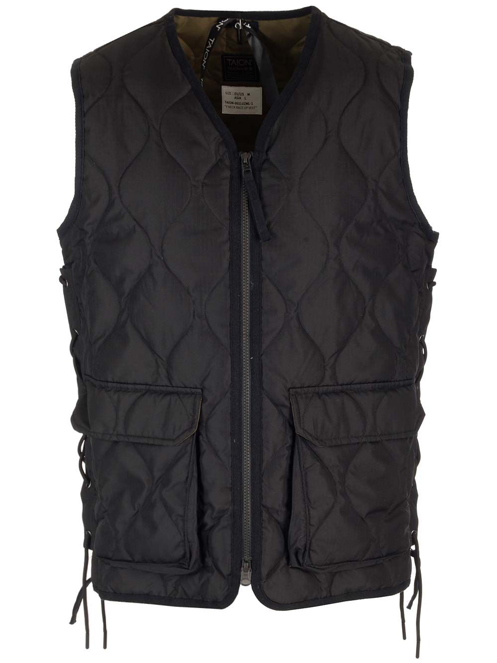 Black Vest With Zip