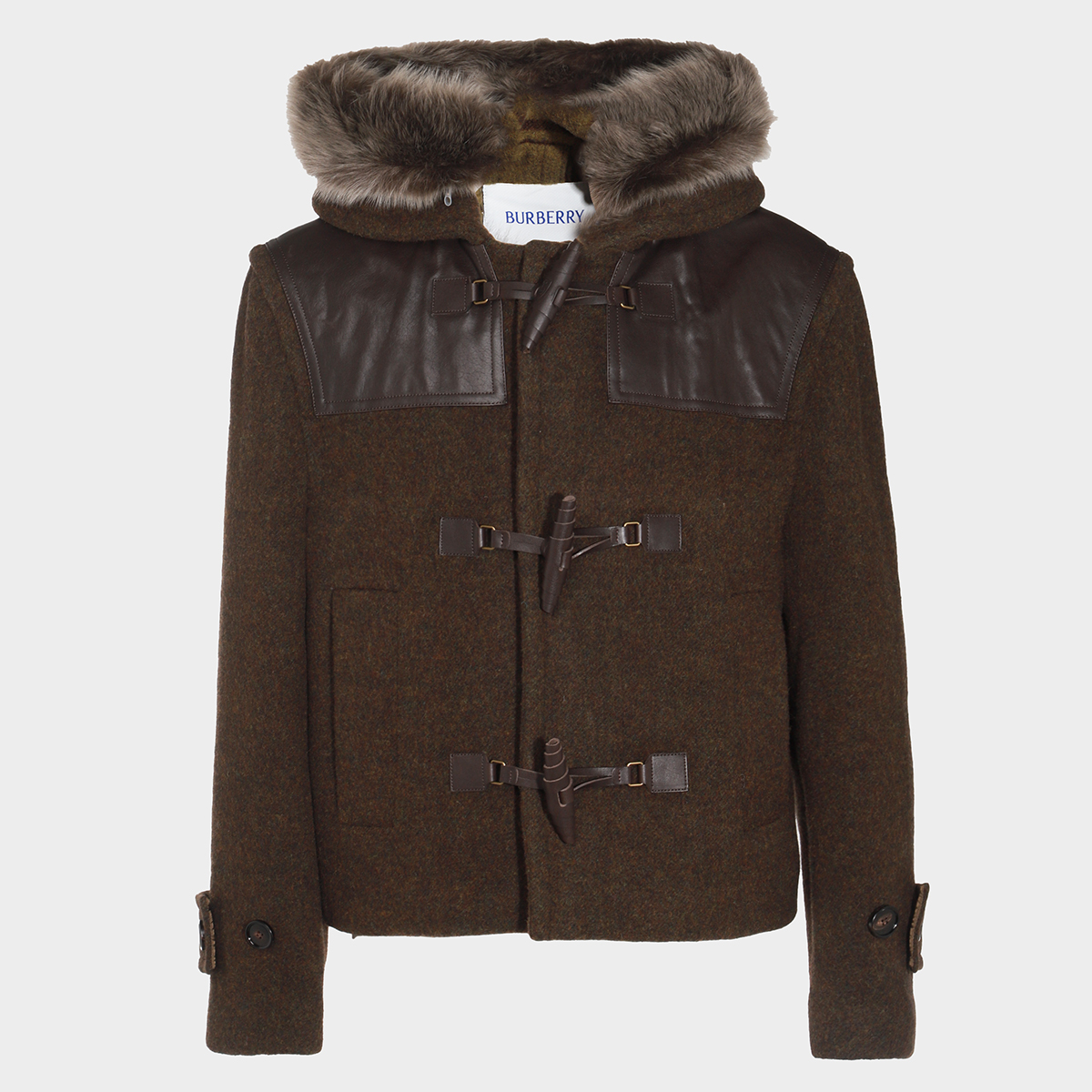 Brown Wool Casual Jacket