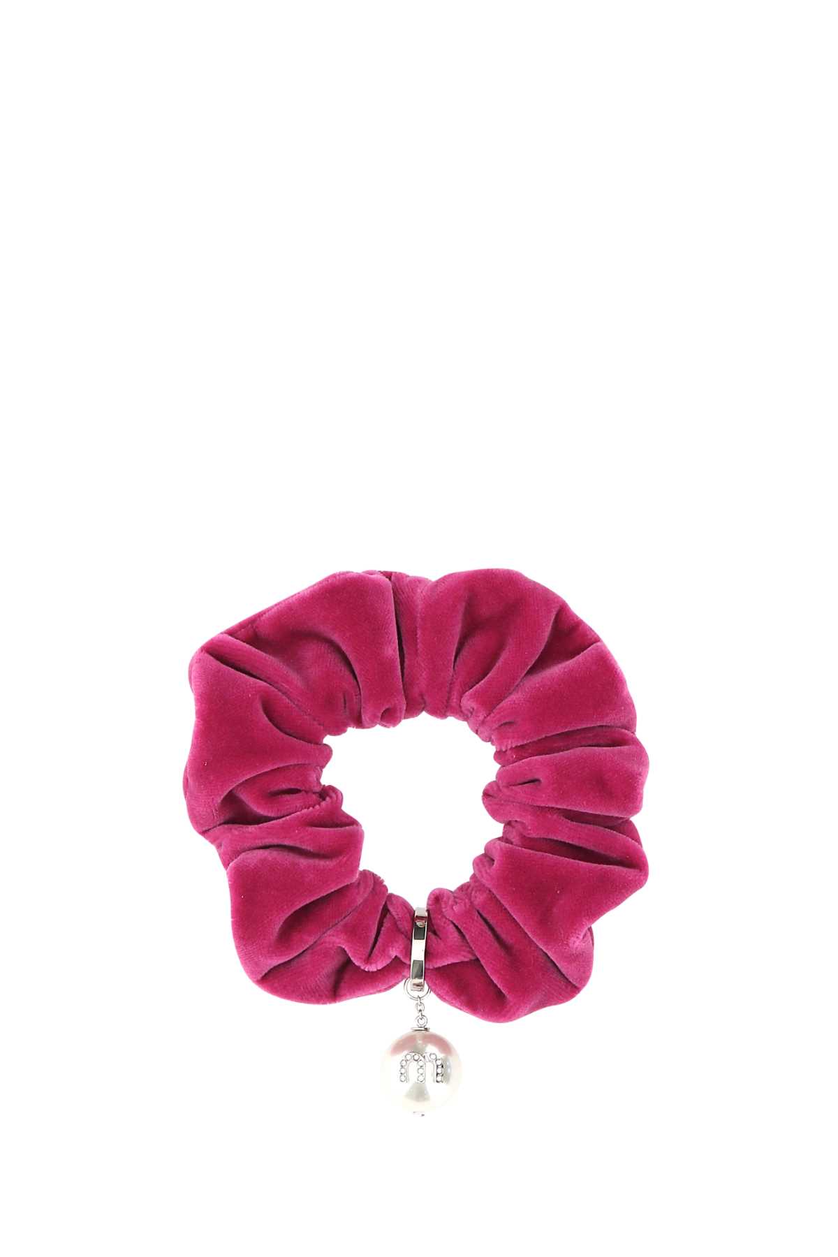 Fuchsia Velvet Scrunchie