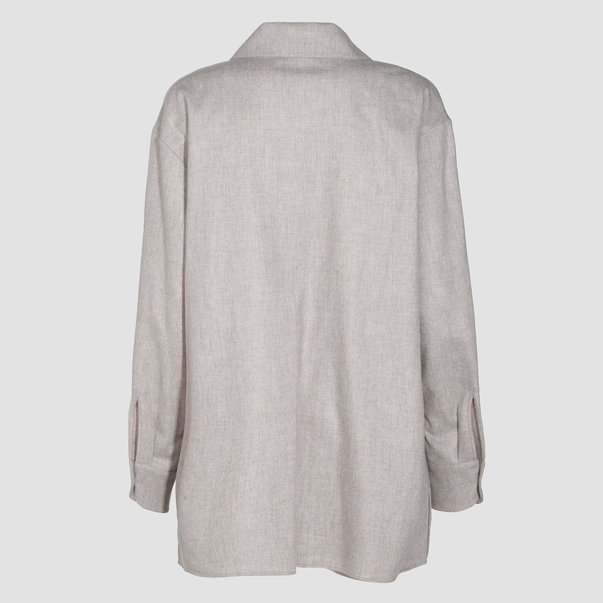 Light Grey Wool Shirt