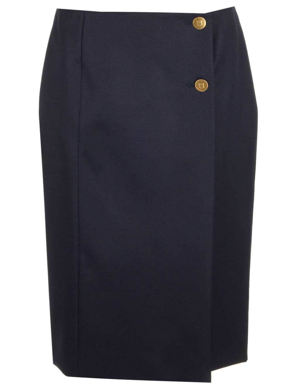 Gabardine Wrap Skirt