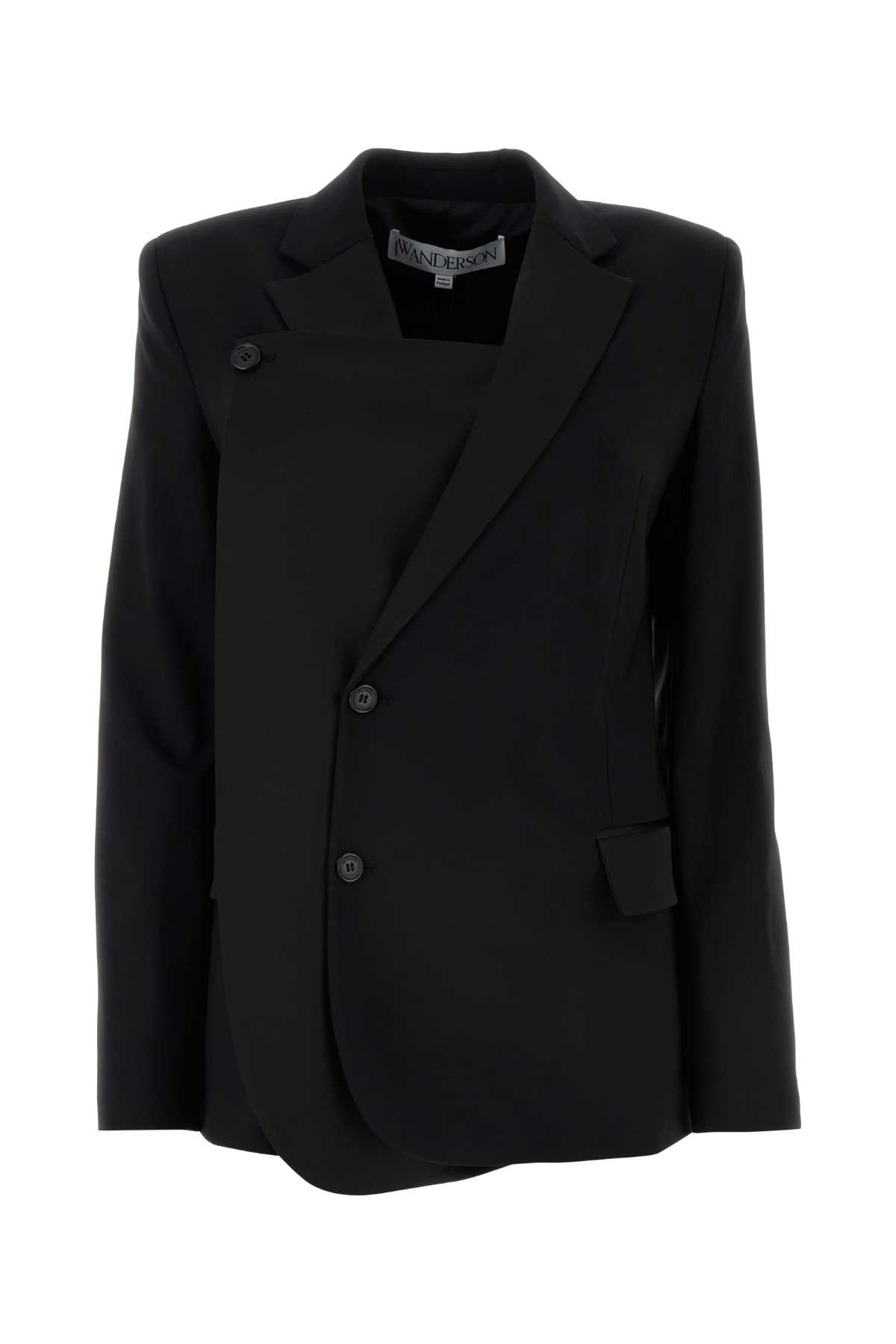 J.W. Anderson J. W. Anderson Black Stretch Wool Blazer