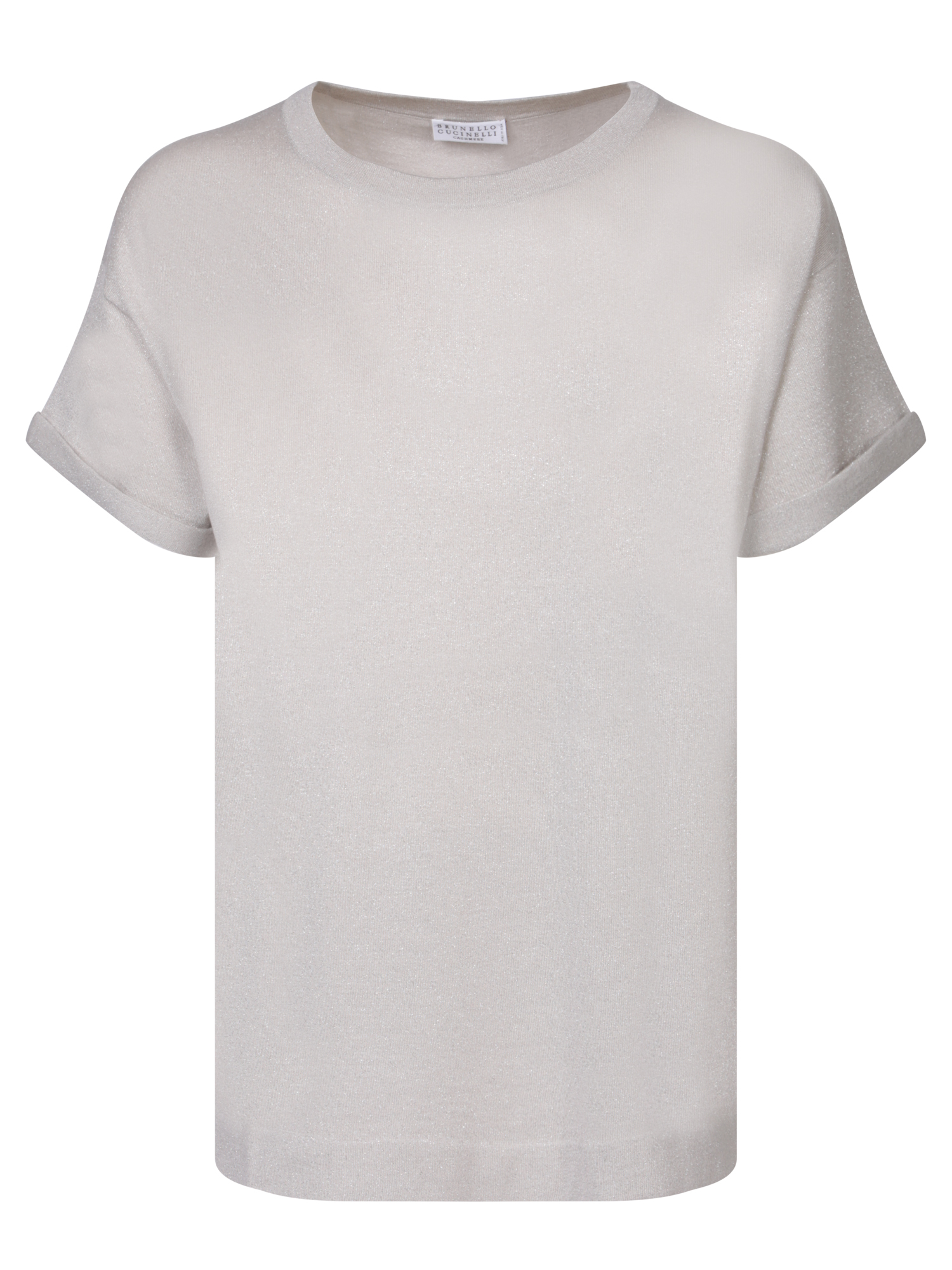 Silk Lurex Mother-of-pearl T-shirt