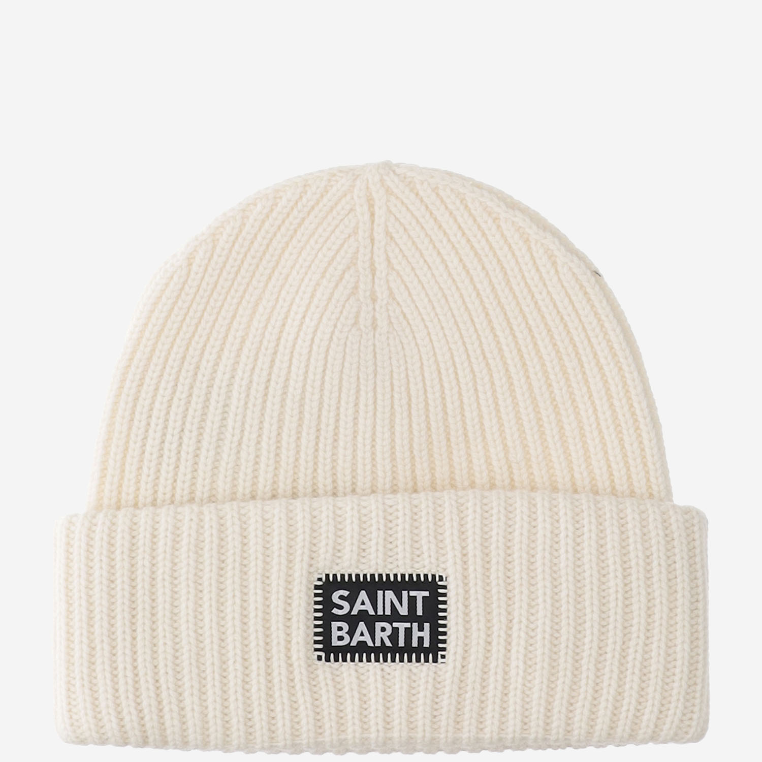 Wool Blend Beanie With Logo