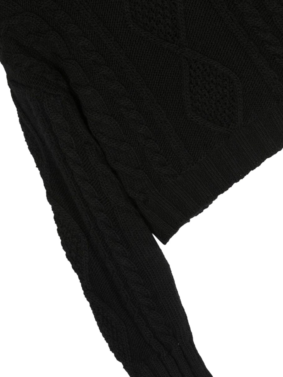 Msgm Hoodie Sweater In Black