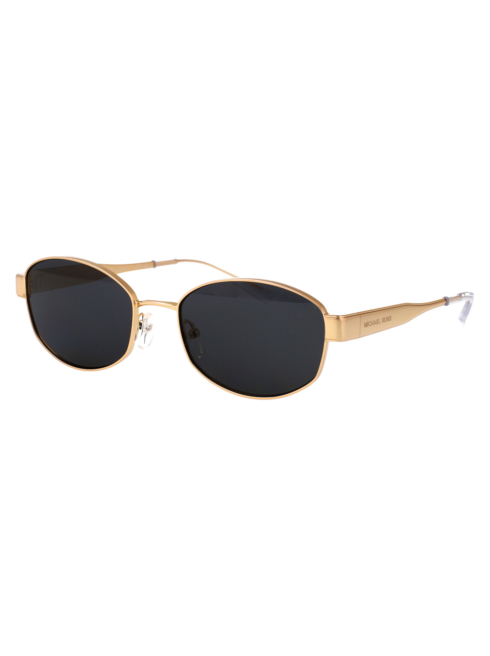 Shop Michael Kors Monte Carlo Sunglasses In Yellow Gold