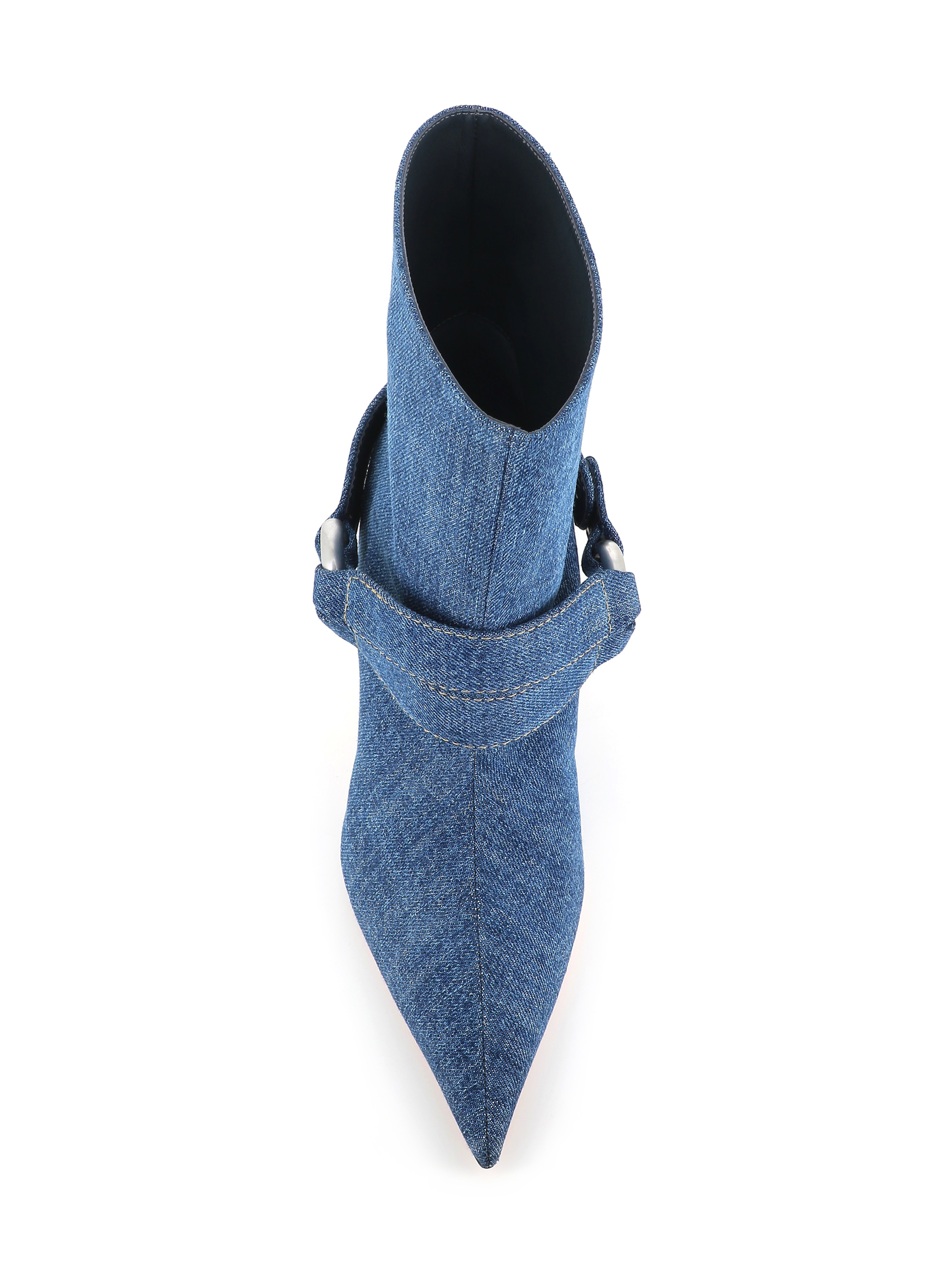 Jean-michel Cazabat Denim Ankle Boots In Denim