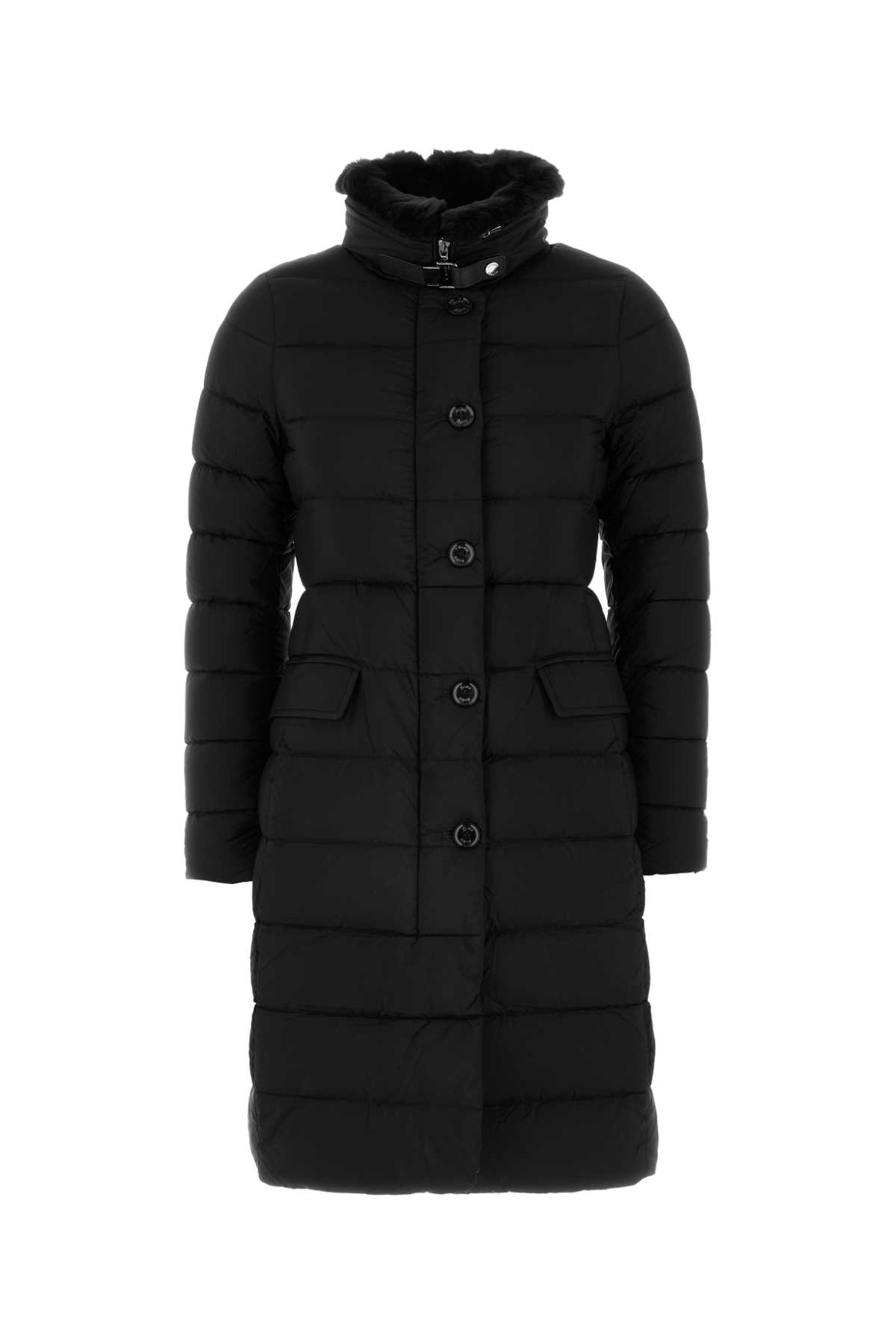 Black Nylon Blend Vetivers Down Jacket