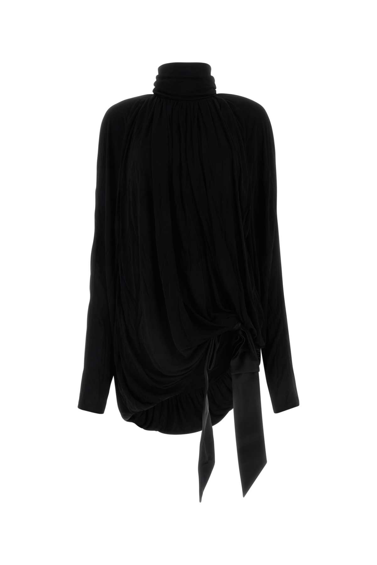 Black Viscose Blouse